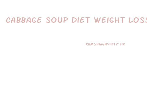 Cabbage Soup Diet Weight Loss Reviews