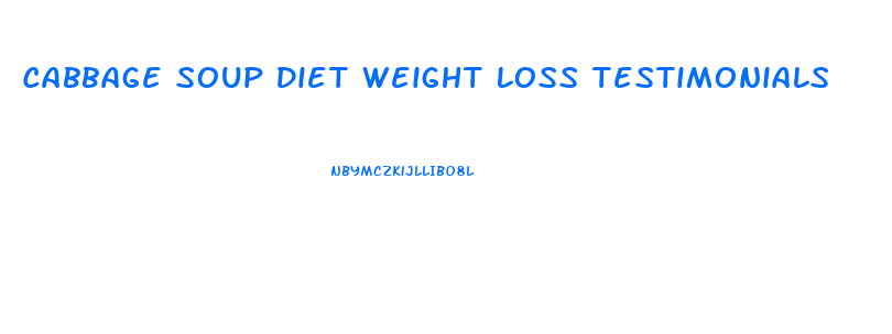 Cabbage Soup Diet Weight Loss Testimonials