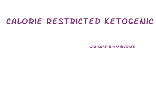 Calorie Restricted Ketogenic Diet Weight Loss