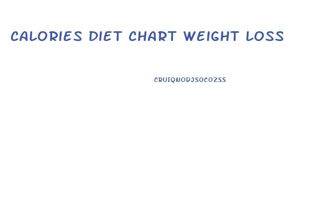 Calories Diet Chart Weight Loss