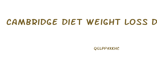 Cambridge Diet Weight Loss Diary