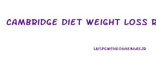 Cambridge Diet Weight Loss Rate