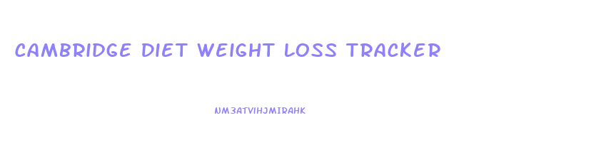 Cambridge Diet Weight Loss Tracker