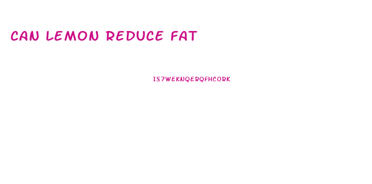 Can Lemon Reduce Fat