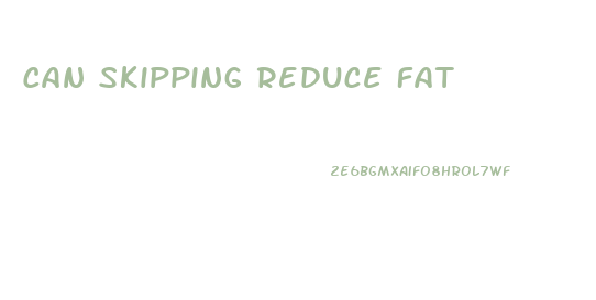 Can Skipping Reduce Fat