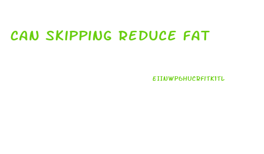 Can Skipping Reduce Fat