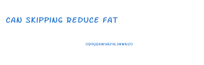 Can Skipping Reduce Fat