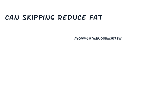 Can Skipping Reduce Fat