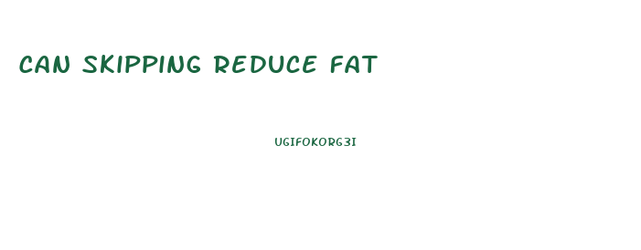 Can Skipping Reduce Fat