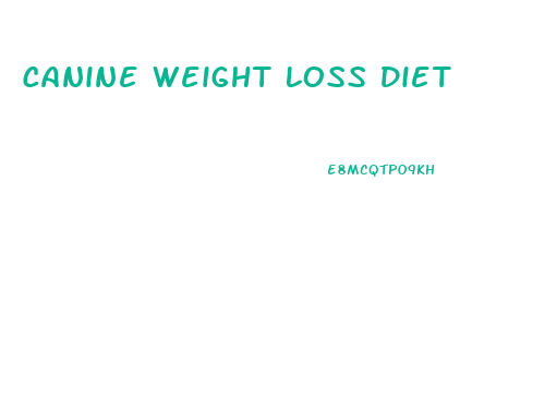 Canine Weight Loss Diet