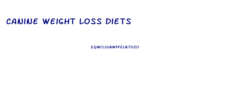 Canine Weight Loss Diets
