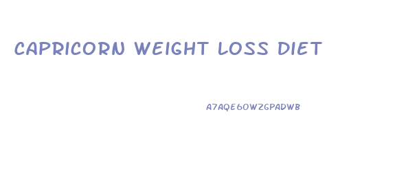 Capricorn Weight Loss Diet