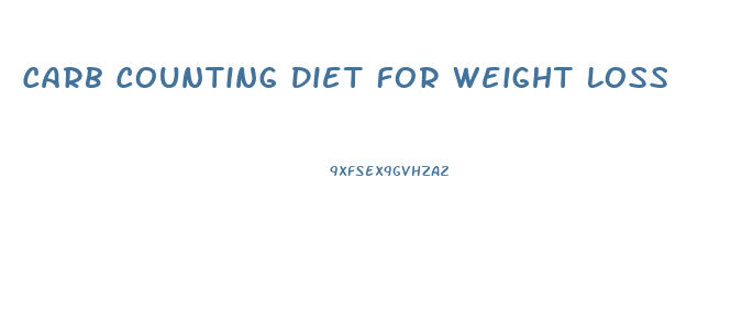 Carb Counting Diet For Weight Loss