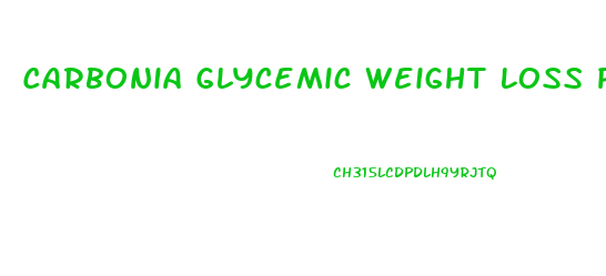 Carbonia Glycemic Weight Loss Pills