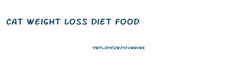 Cat Weight Loss Diet Food