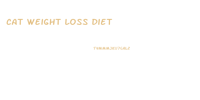 Cat Weight Loss Diet