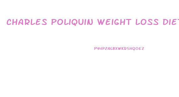 Charles Poliquin Weight Loss Diet