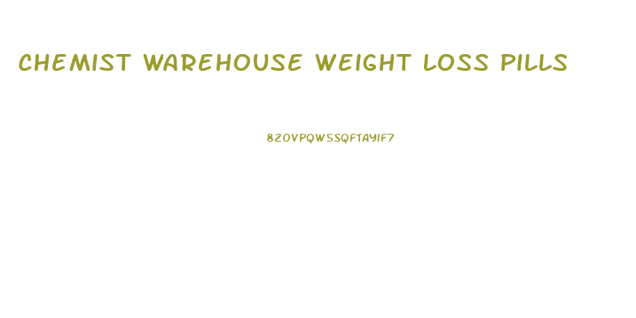 Chemist Warehouse Weight Loss Pills