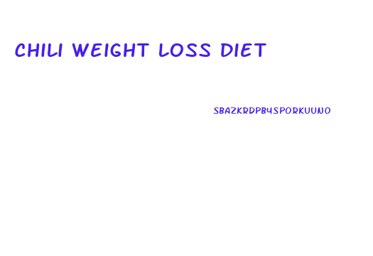 Chili Weight Loss Diet