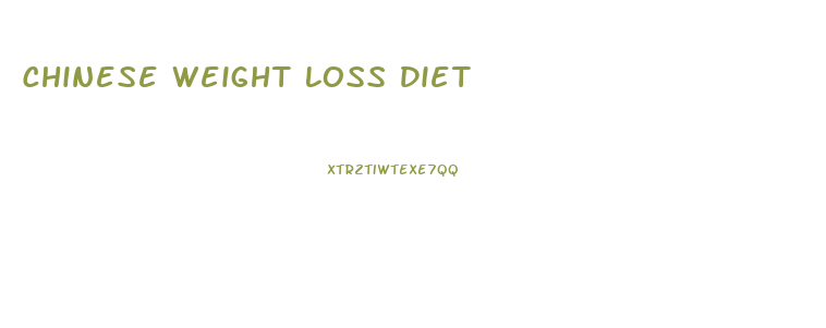 Chinese Weight Loss Diet