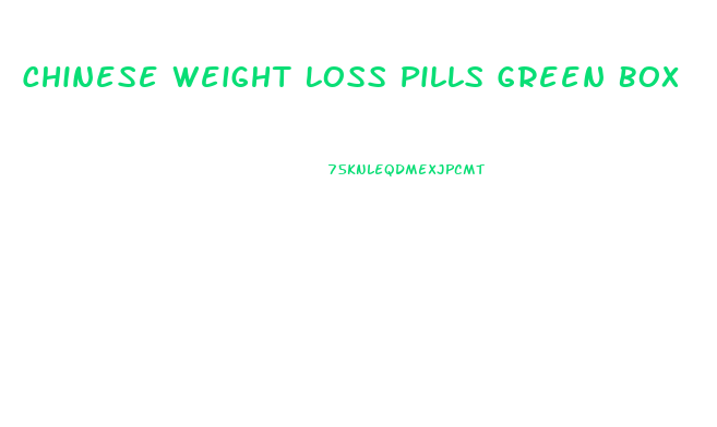 Chinese Weight Loss Pills Green Box