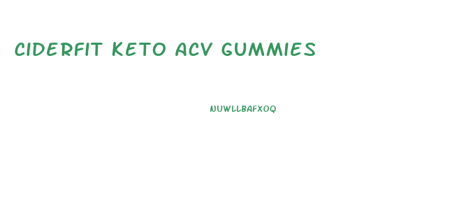 Ciderfit Keto Acv Gummies