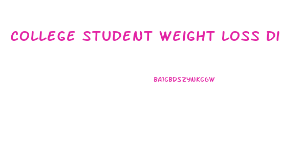 College Student Weight Loss Diet Plan