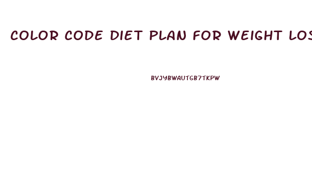 Color Code Diet Plan For Weight Loss