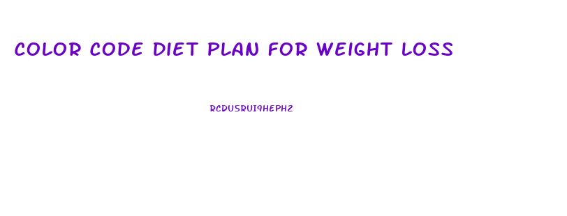 Color Code Diet Plan For Weight Loss