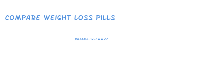 Compare Weight Loss Pills