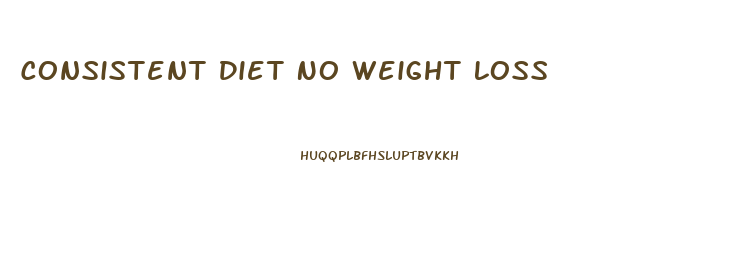 Consistent Diet No Weight Loss