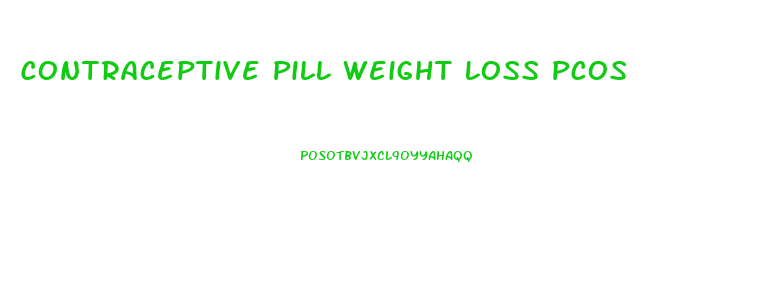 Contraceptive Pill Weight Loss Pcos