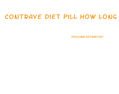 Contrave Diet Pill How Long Can You Take This