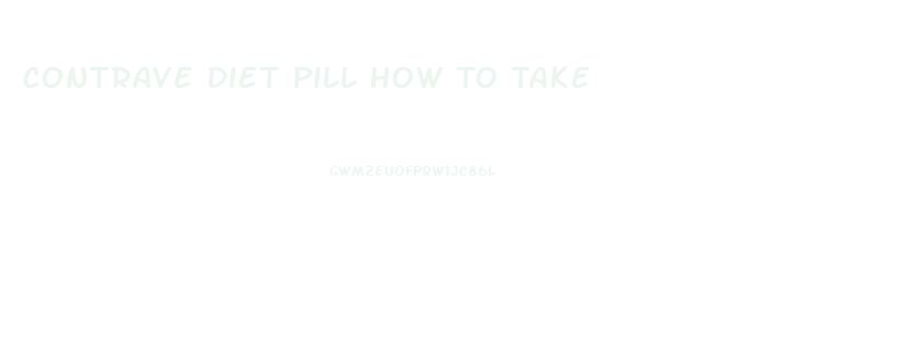 Contrave Diet Pill How To Take