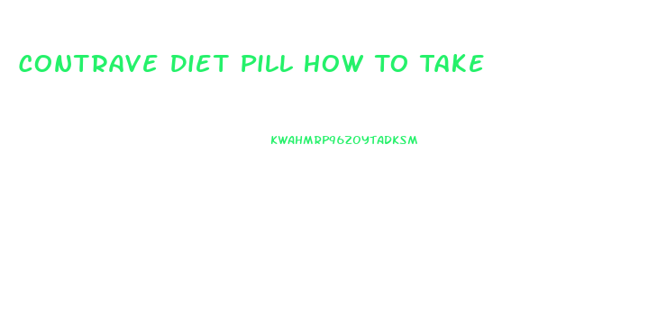 Contrave Diet Pill How To Take