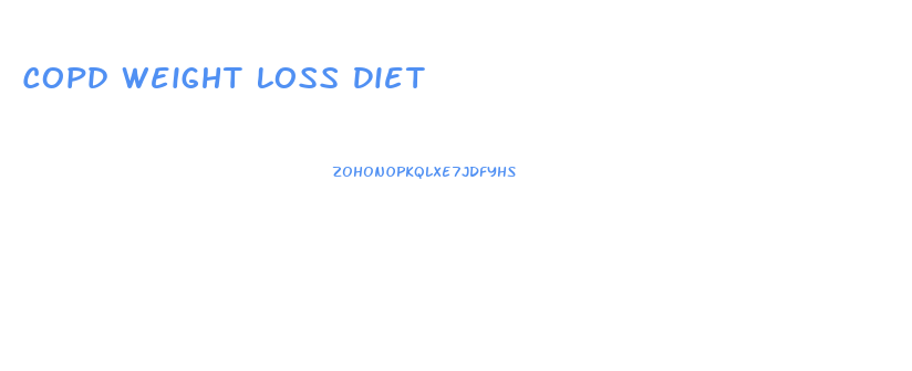 Copd Weight Loss Diet