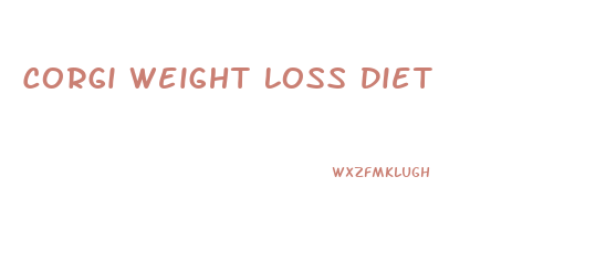 Corgi Weight Loss Diet
