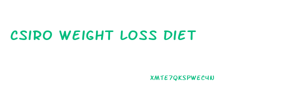 Csiro Weight Loss Diet