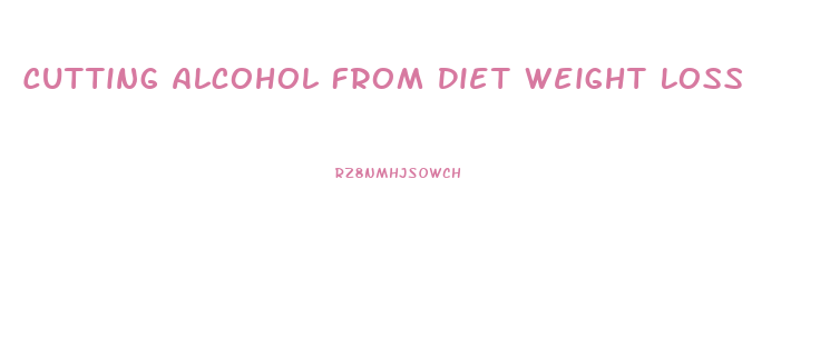 Cutting Alcohol From Diet Weight Loss