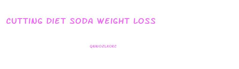 Cutting Diet Soda Weight Loss
