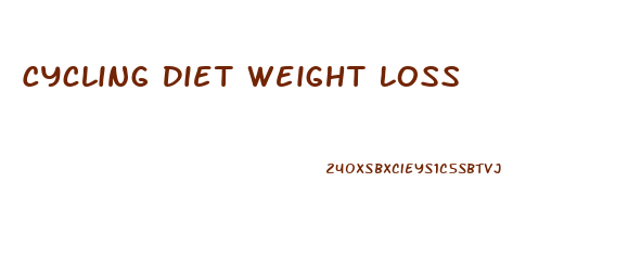 Cycling Diet Weight Loss