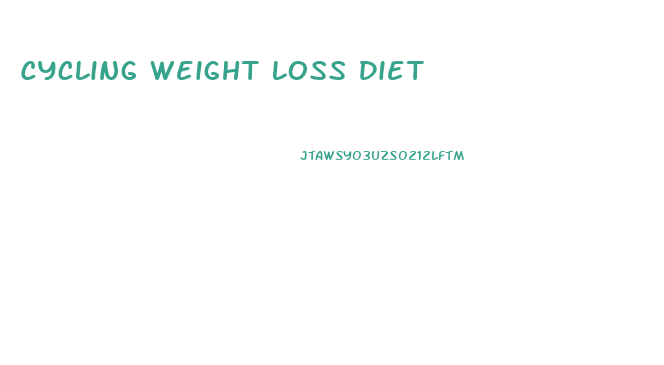Cycling Weight Loss Diet