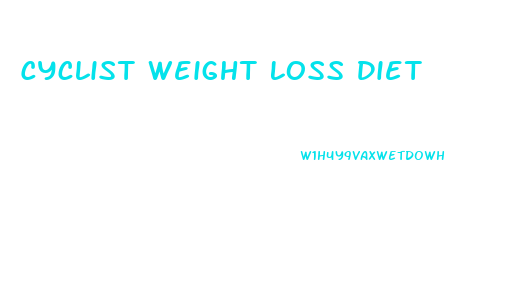 Cyclist Weight Loss Diet