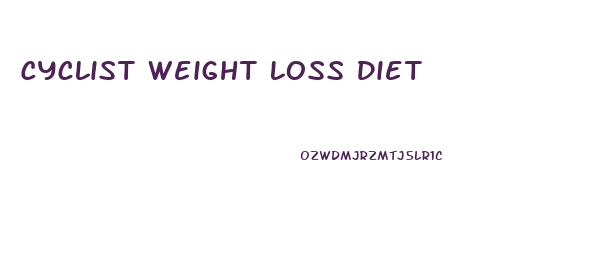 Cyclist Weight Loss Diet