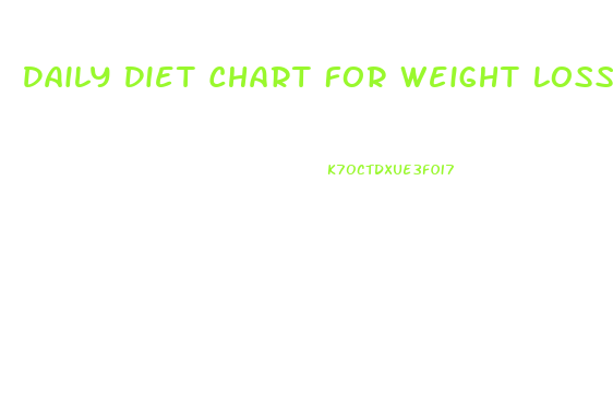 Daily Diet Chart For Weight Loss For Men