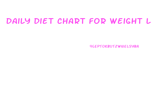 Daily Diet Chart For Weight Loss Pdf