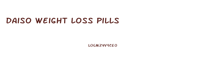 Daiso Weight Loss Pills