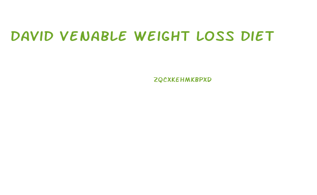 David Venable Weight Loss Diet