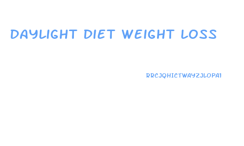 Daylight Diet Weight Loss