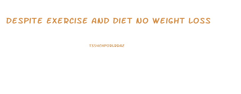 Despite Exercise And Diet No Weight Loss